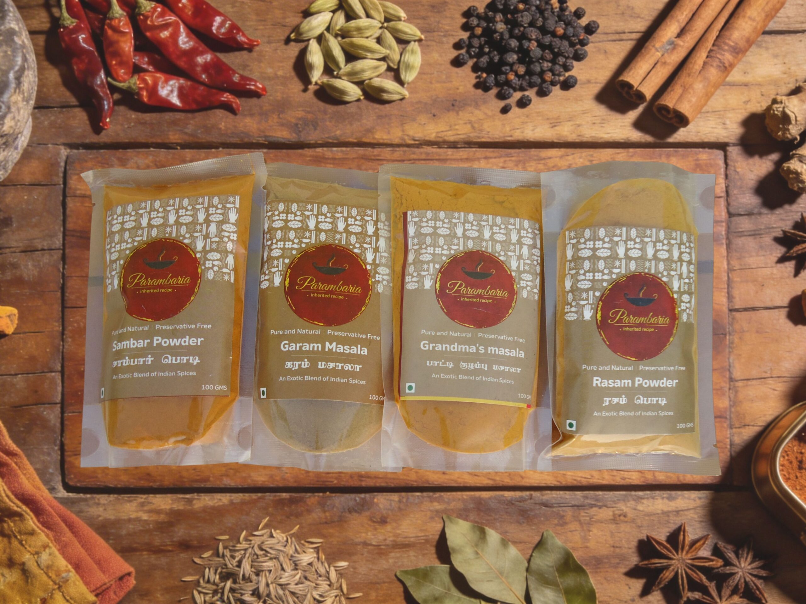 Daily Masala Combo Everyday Traditional Masala Combo | அன்றாட பாரம்பரிய மசாலாக்கள் (500g) - Image 1