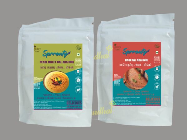 Sprouted Kambu & Ragi Adai