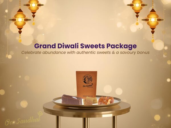 Grand Diwali Sweets Package (1.5 Kg) & FREE Mixture (320g): Pre-order Now for Diwali - Image 1